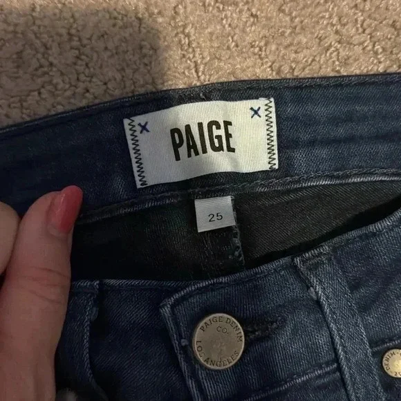 PAIGE Hoxton Ultra Skinny Jeans Womens Sz 25 Ankle Medium Wash Designer Classic - Picture 2 of 11